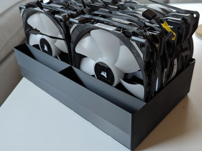 Gridfinity fan holder