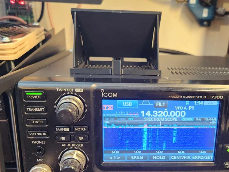 ICOM IC7300 Collapsible Speaker Deflector for POTA