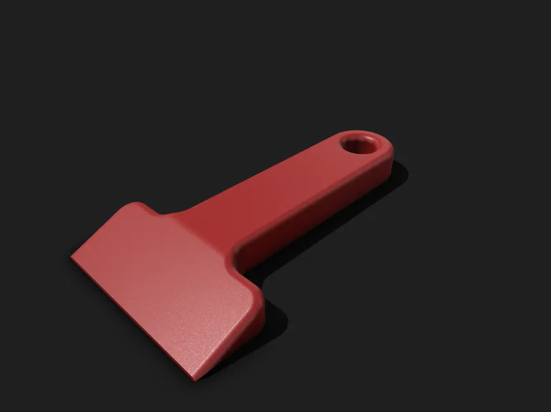 Printbed Scraper with hole
