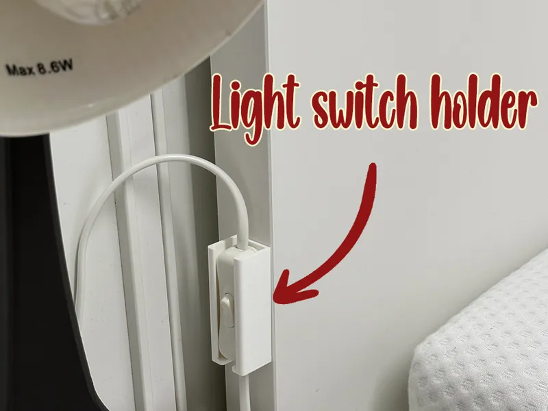 Light switch holder 