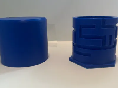 Puzzle Tube Storage Container.