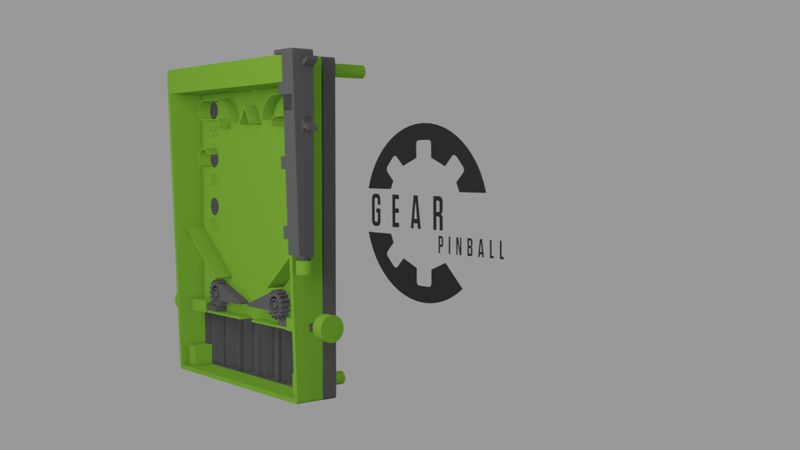 Gear Pinball-First full 3d printed pinball