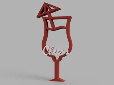 Summer Cheers – Cocktail Glass Straw Holder