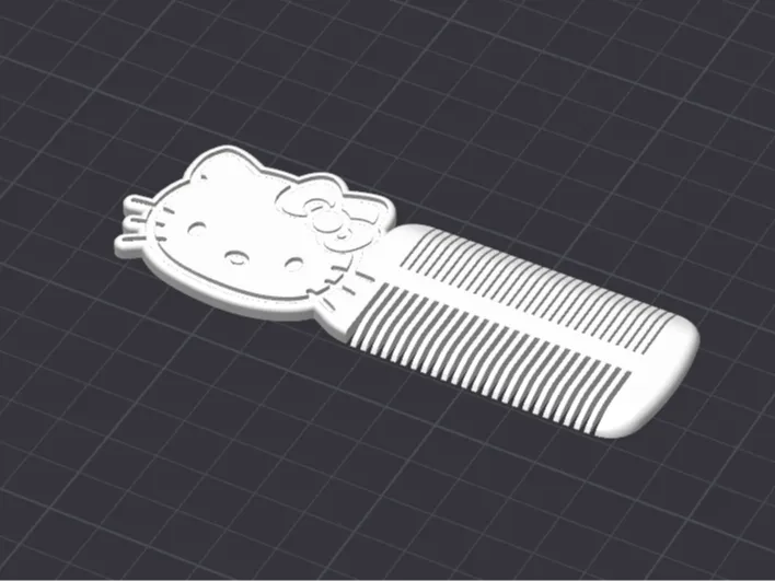 Hello Kitty Beard/Mustache Comb