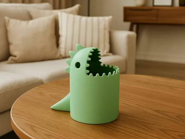 Dinosaur trash can