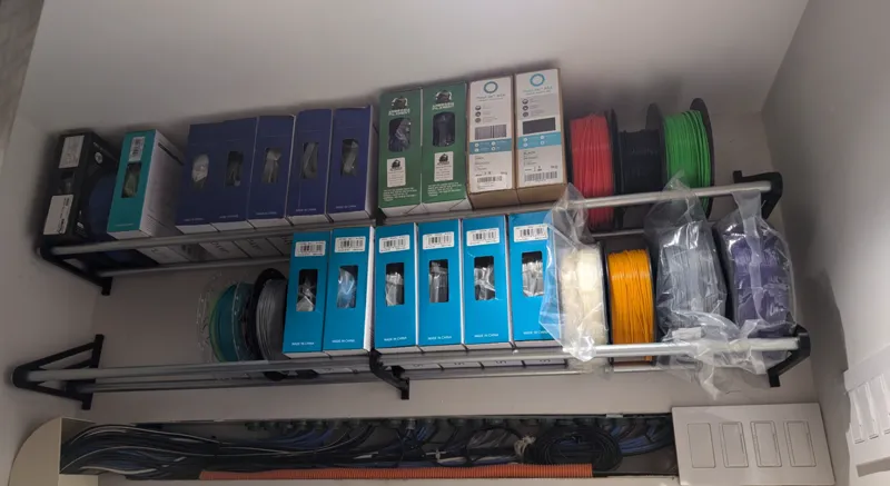 Filament Spool Shelf system