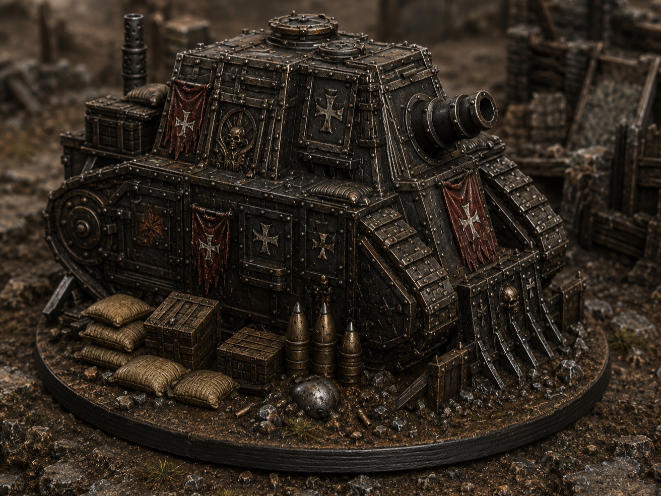 Trench Crusade Tank Miniature