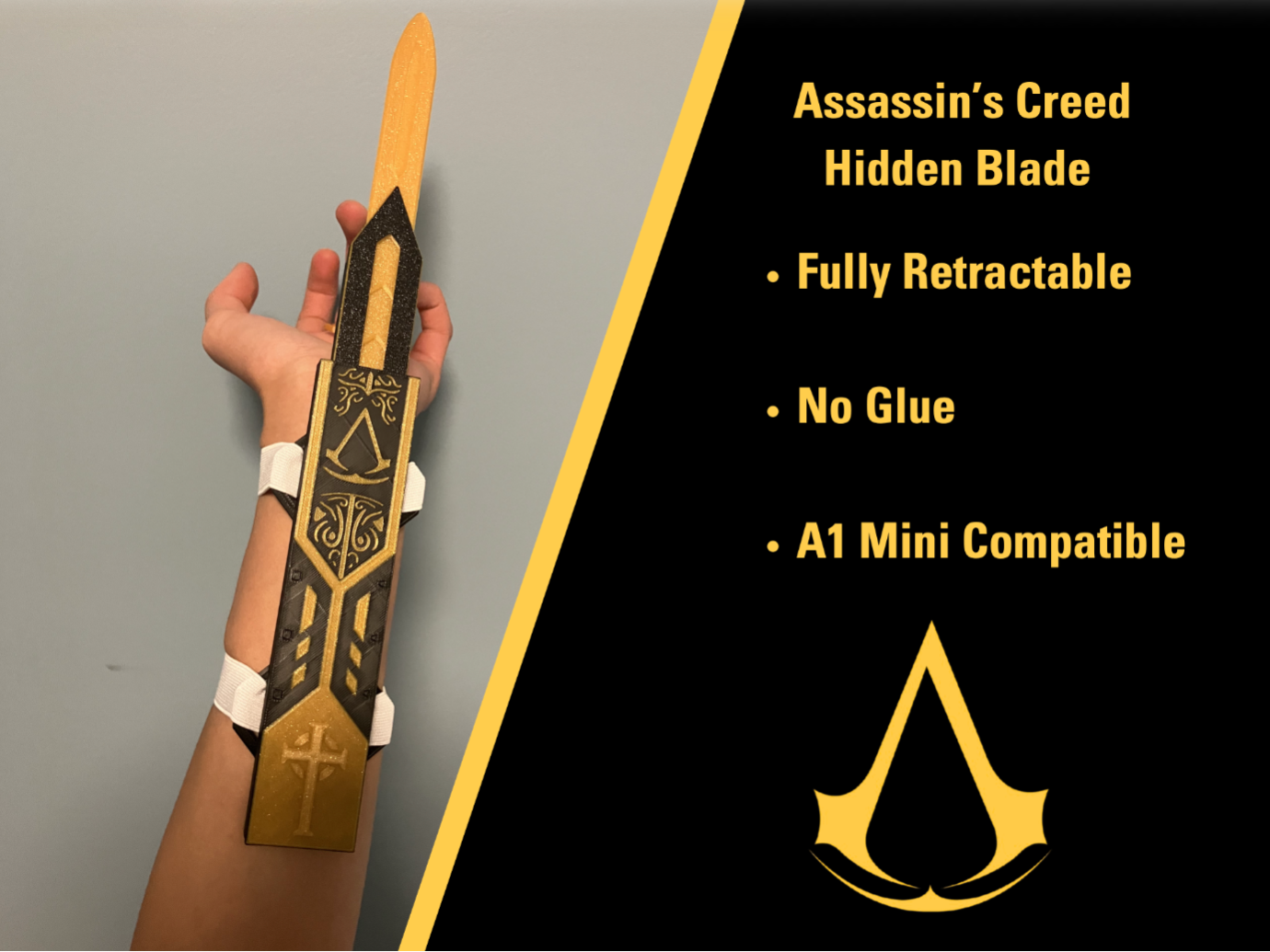 Assassins creed hidden blade toy prop