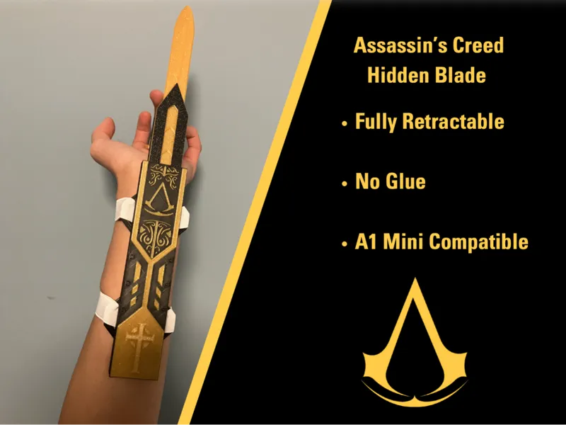 Assassins creed hidden blade toy prop