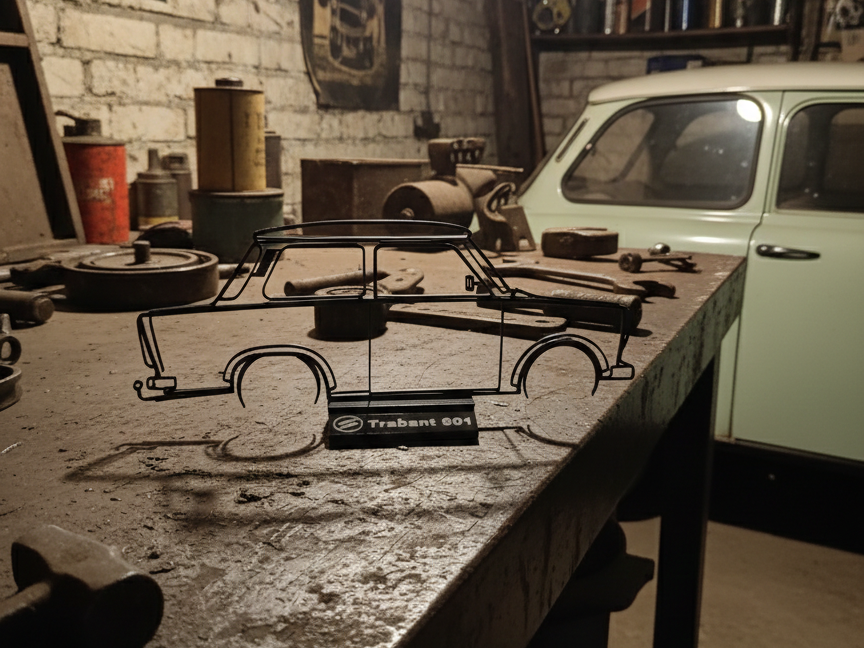 Trabant 601 – Iconic Retro Wall Art & Desk Decor