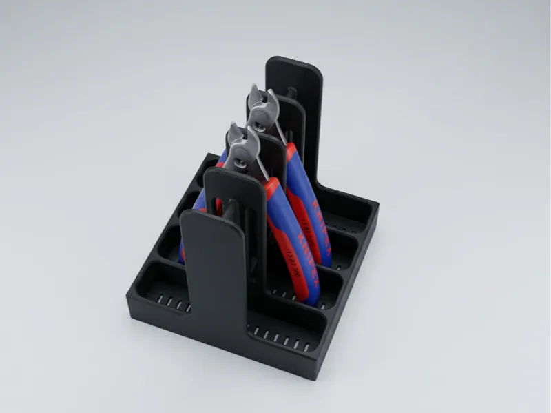 4‑Pliers Desk Rack fast print