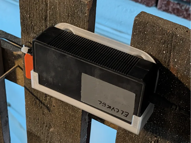 Ebike charger mount
