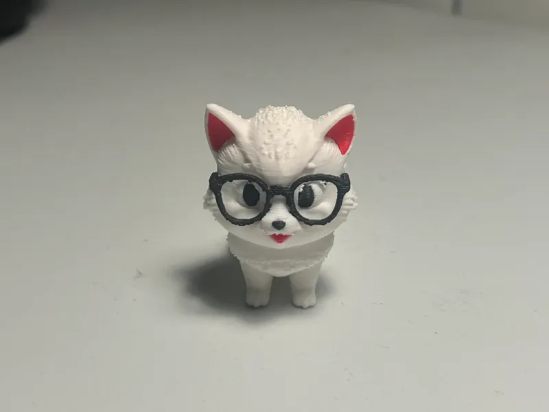 "Professor Paws" - Chibi Pup with Glasses