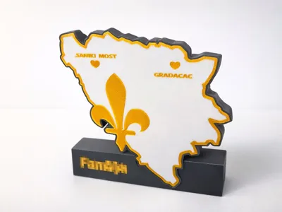 Bosnian Lamp, Bosnia (without city names)