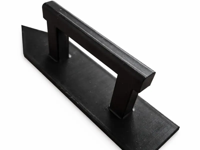 Sanding spatula with one sharpened curved end 