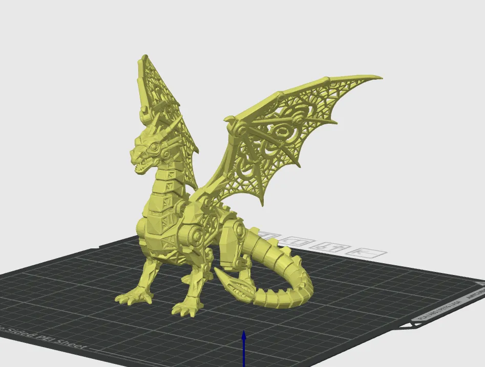 Mechanical Dragon - Free 3D Print Model - MakerWorld
