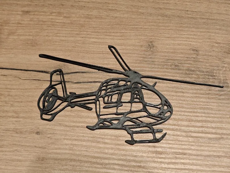 Helikopter Wandbild | Moderne Silhouette