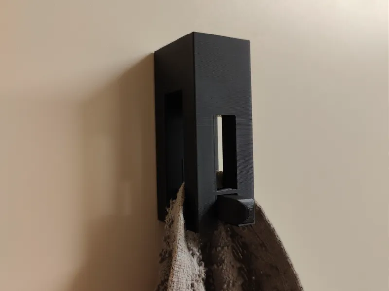Locking hanger for cloths etc - print in place