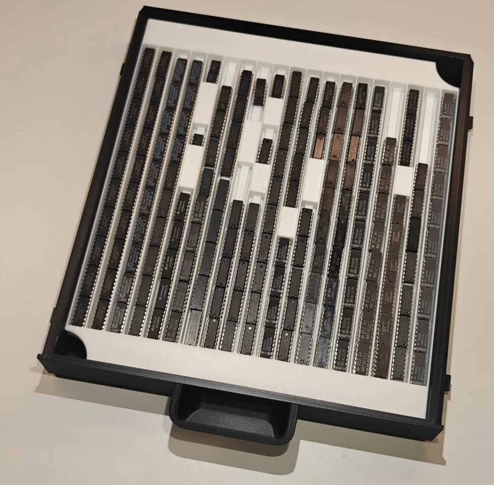 [BaBo] Integrated Circuit (IC) Storage Tray - Free 3D Print Model ...