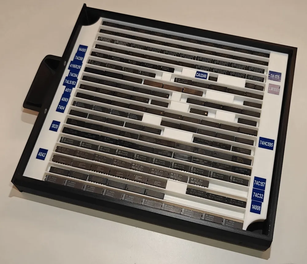 [BaBo] Integrated Circuit (IC) Storage Tray - Free 3D Print Model ...