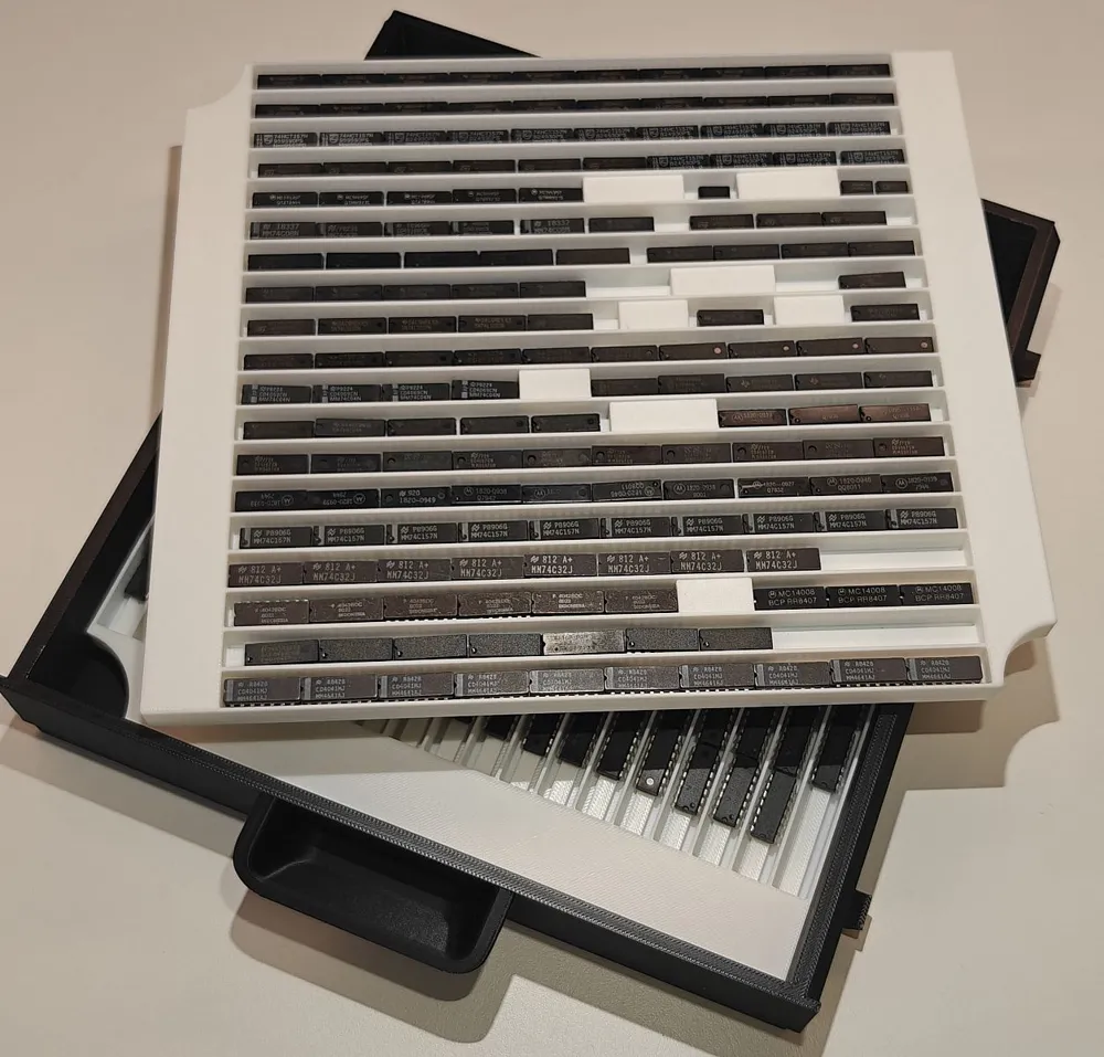 [BaBo] Integrated Circuit (IC) Storage Tray - Free 3D Print Model ...