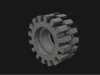 3641 Tire 15mm D. x 6mm Offset Thread Small