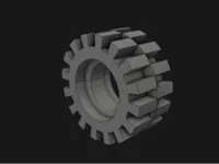 3641 Tire 15mm D. x 6mm Offset Thread Small
