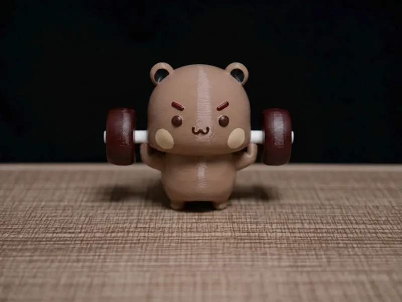 情侣熊系列-举杠铃布 布（Couple Bear-fitness barbell bu bu）