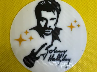 Sous verre Johnny