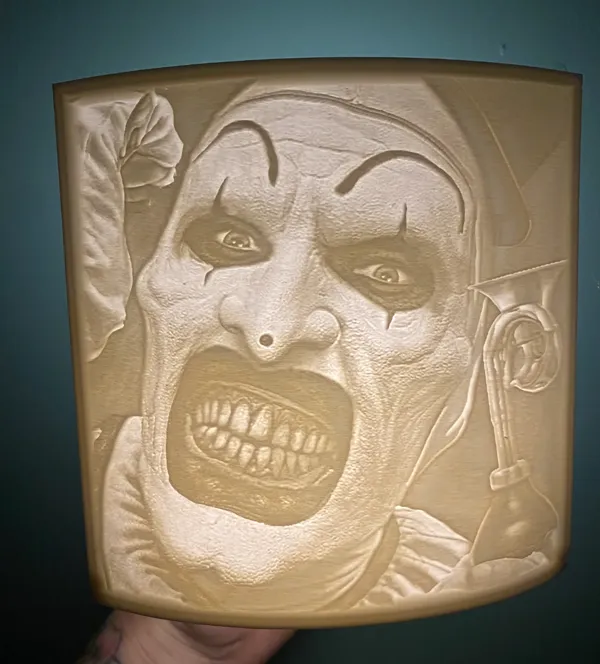 Lithophanie Art the Clown — Terrifier