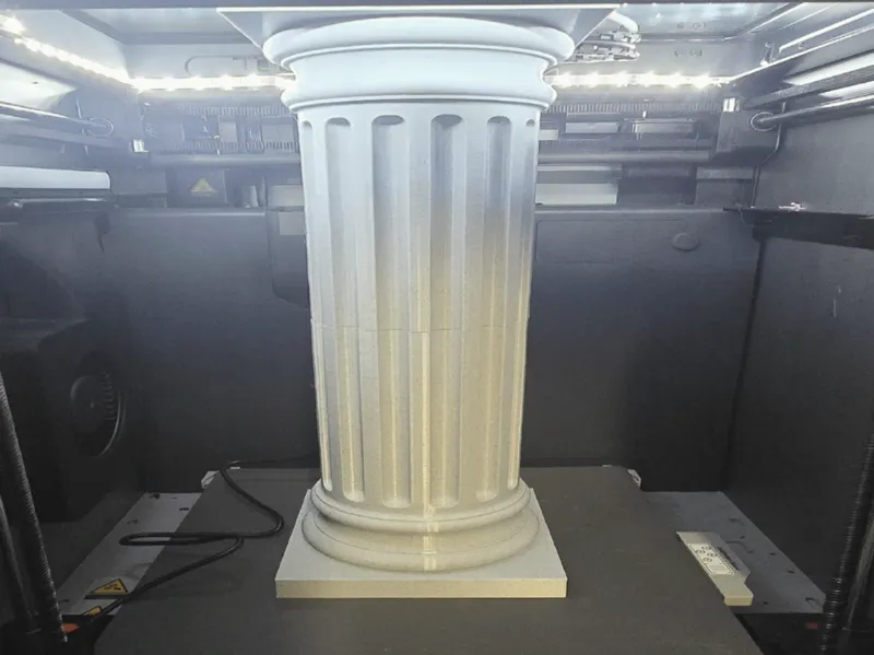 Greek column lamp