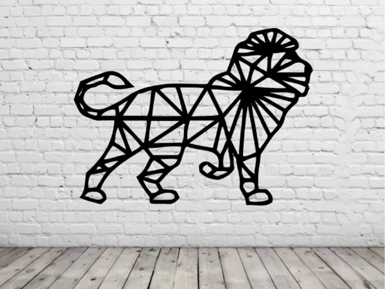 animal geometrico decoracion de pared v6