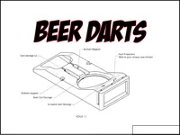 Jeu à boire fléchettes bière — photo 1