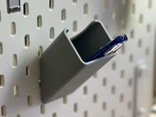IKEA Skadis storage box (no support needed)