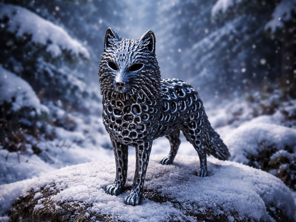 Voronoi Wolf – Eye-Catching Desk Decor