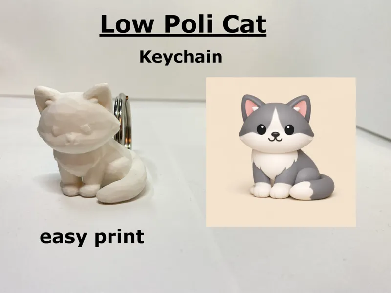 LOW Poli Katzenschlüsselanhänger