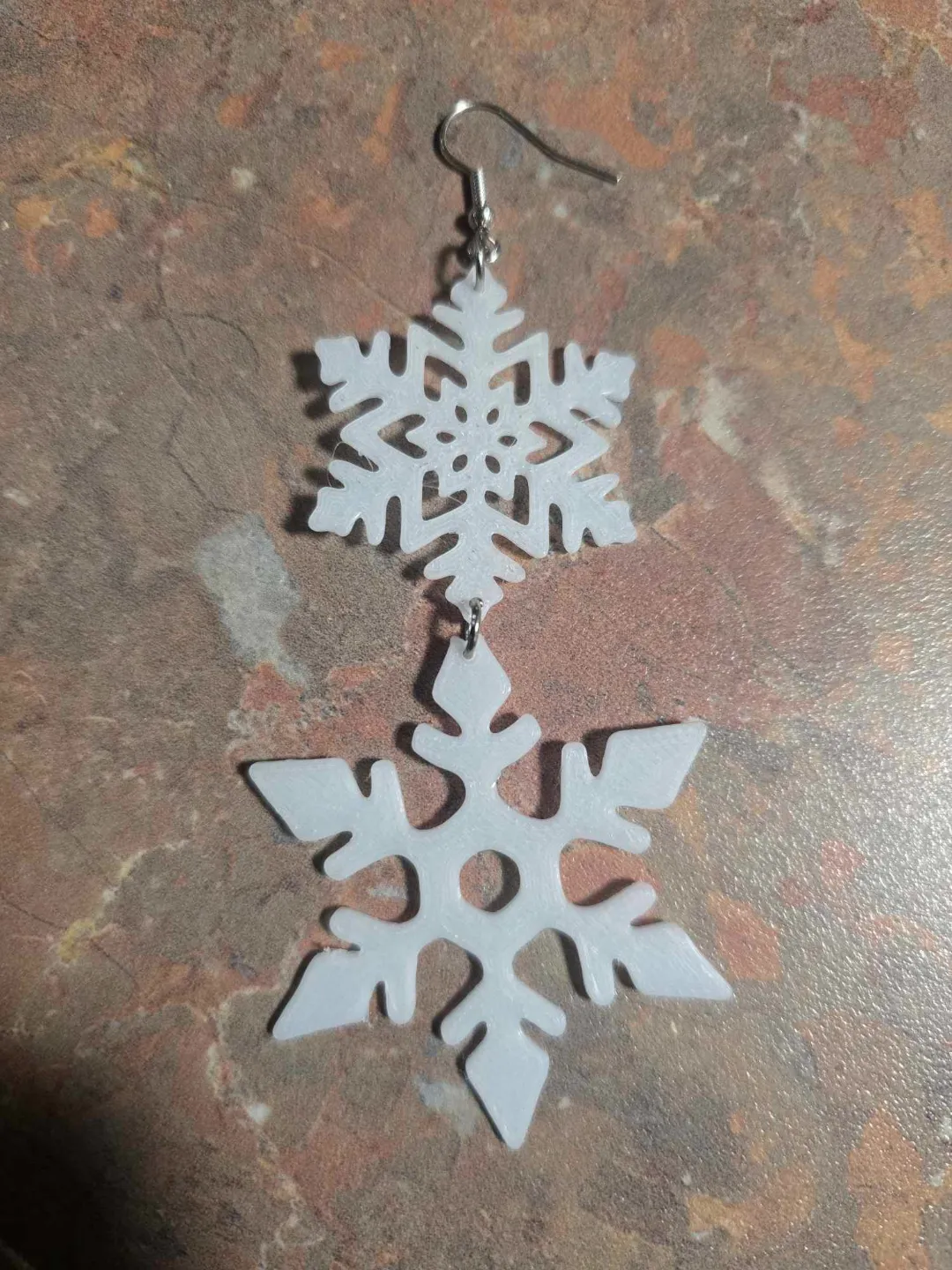 Snowflake Dangle Earrings view 2