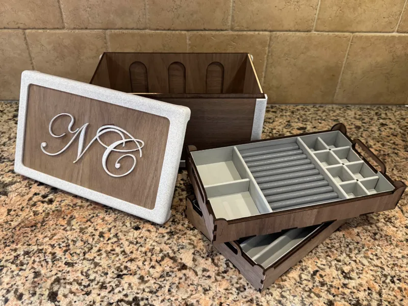 Modern Jewelry Box (3D Print Files)
