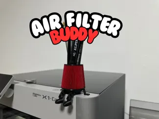 Air filter Buddy with articulated legs