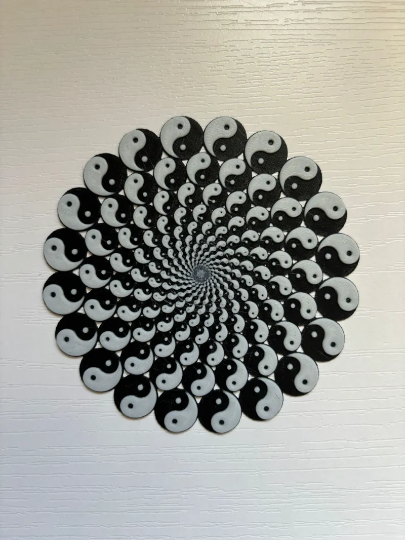 Yin Yang HueForge Coaster