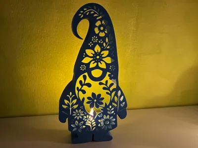 Dwarf Lamp with Floral Pattern V2
