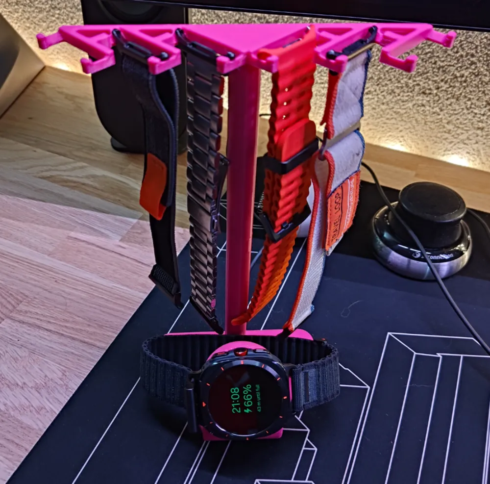 Samsung Galaxy Watch Ultra Charger + Band Rack by Pimmm89MakerWorld ...