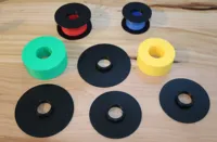 0.2mm layer, 2 walls, 15% infill - sep plate for each center