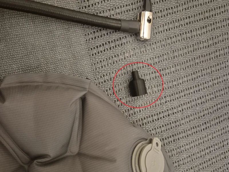 Camping mat pump adapter