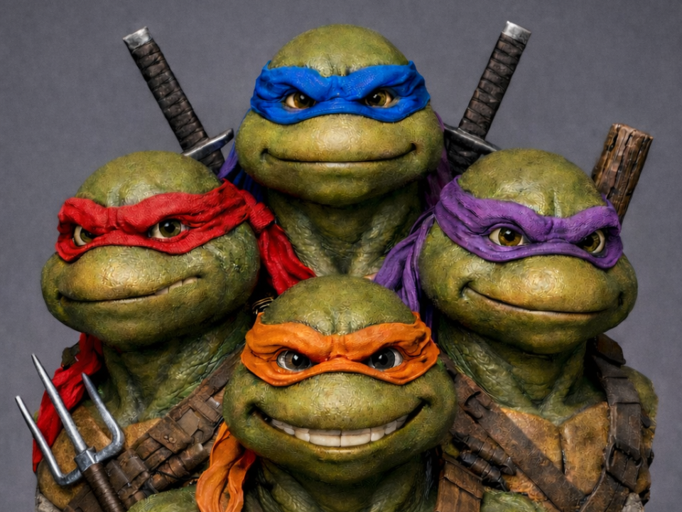 TMNT 90s Movie Style – Bust for Display & Painting