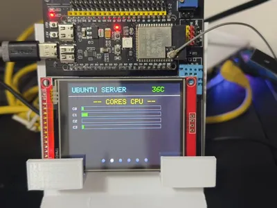 Desktop Stand for ESP32 + TFT Display