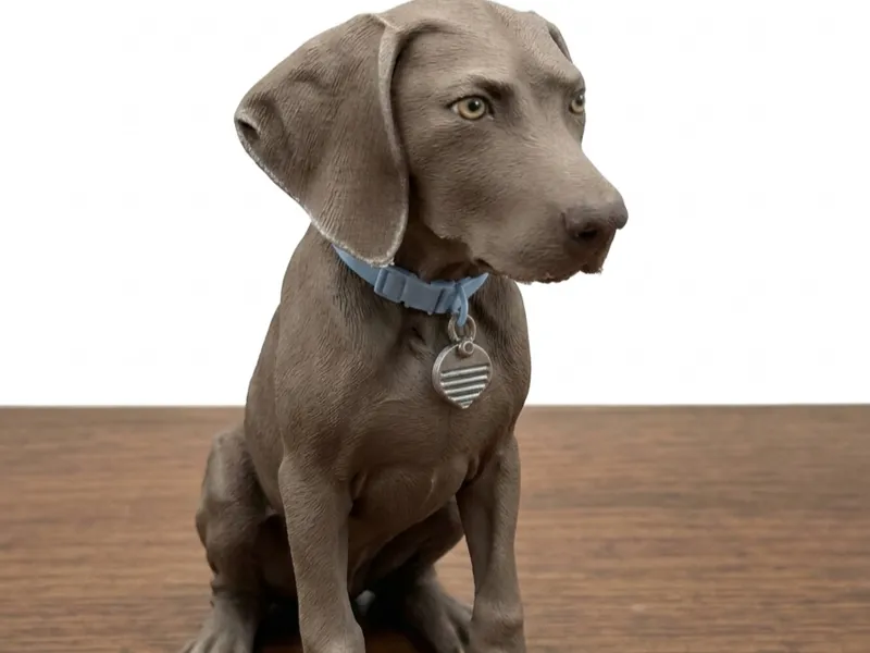 Weimaraner – 3D Printable Dog Statue