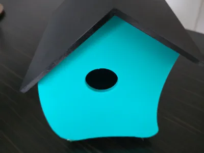 Modern Birdhouse for 60mm Tree Post