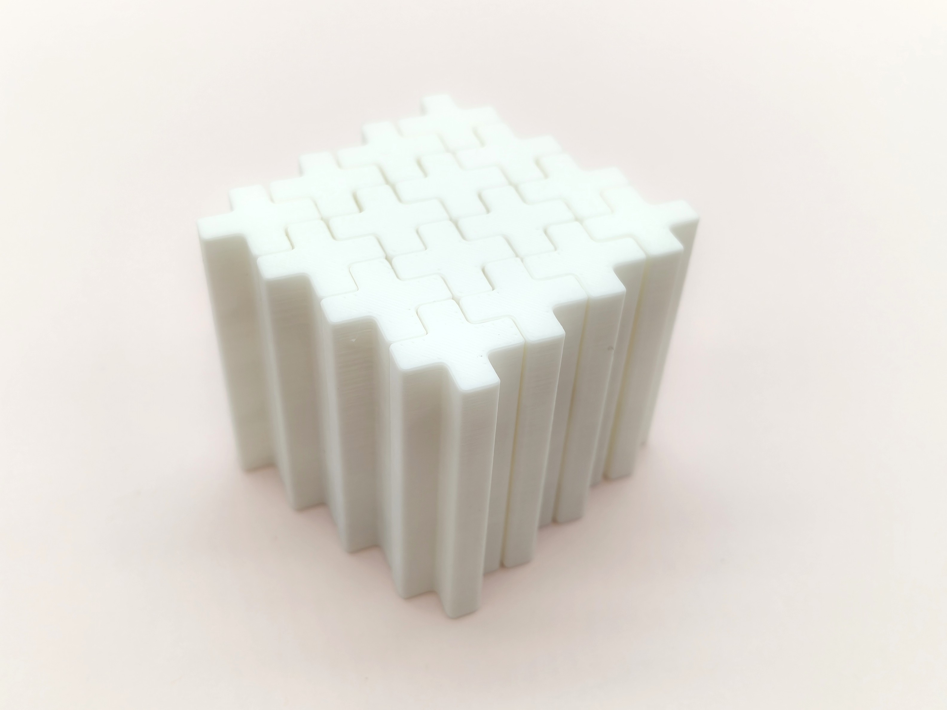 Miniatura 2 do modelo 3D 史莱姆解压玩具：十字几何方块