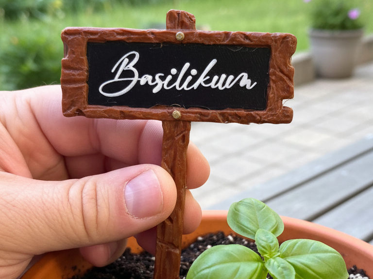Pflanzenschilder Garten Kräuter Gemüse Schild Set 
